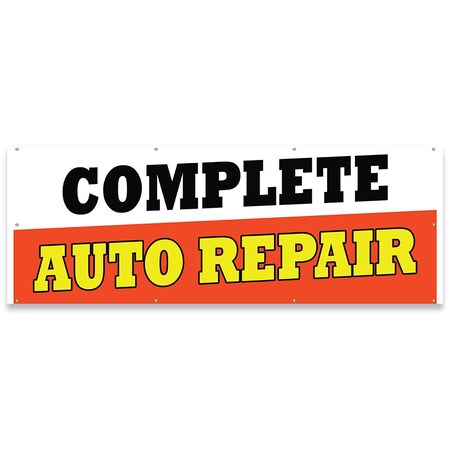 Signmission Complete Auto Repair Banner Concession Stand Food Truck Single Sided B-96-30037